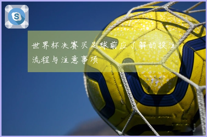 世界杯决赛买足球前应了解的投注流程与注意事项