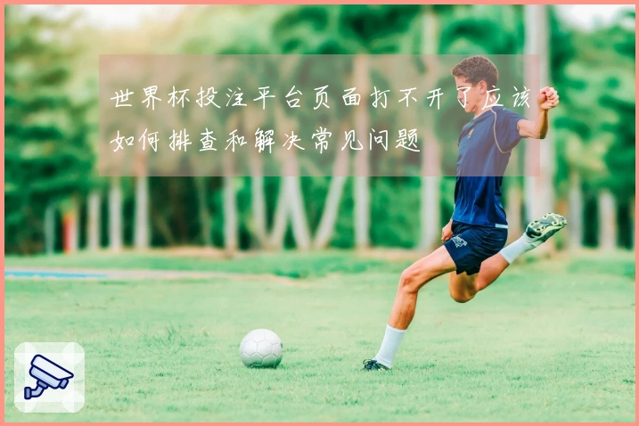 世界杯投注平台页面打不开了应该如何排查和解决常见问题