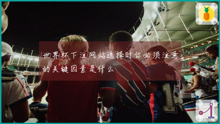 世界杯下注网站选择时你必须注意的关键因素是什么